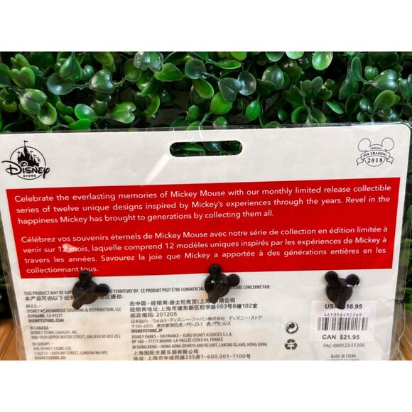New Disney Mickey Mouse Memories MARCH 2018 Mickey 3/12 Pin Set Limited Edition - Picture 12 of 16